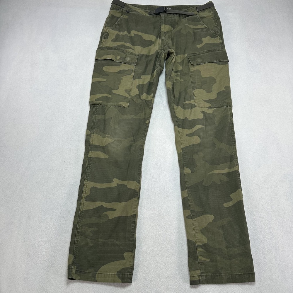 Roark Campover Cargo Pants Mens 31x31 Green Camo Stretch Canvas Hiking Outdoor